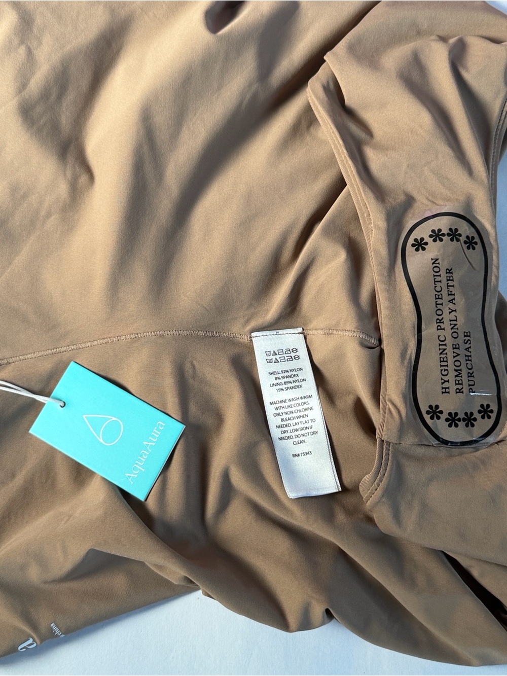 Aqua Brown Scoop Neck Bodysuit with Adjustable Straps - Picture 4 of 6